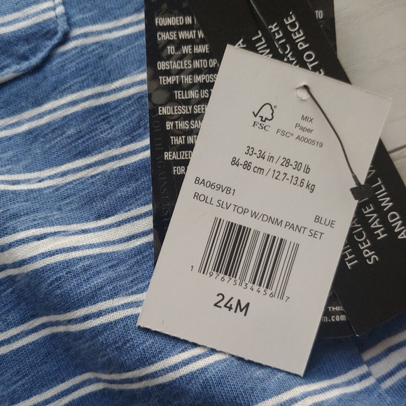 VOLCOM Baby NEW Long Sleeve Button Up Shirt & Denim Jogger Pants - Picture 11 of 11